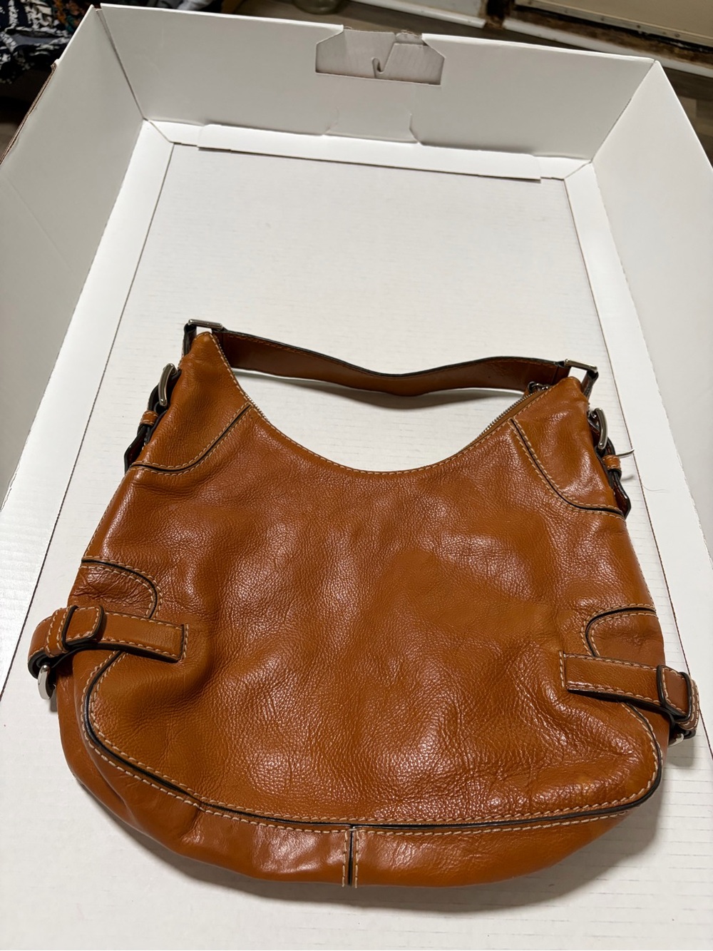 Michael Kors Tan Leather Hobo Shoulder Bag